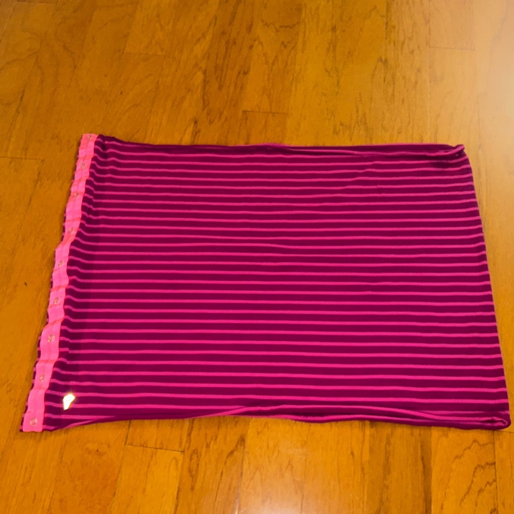 Ivivva Infinity Convertible Scarf. One Size. Pink and Purple Stripe.